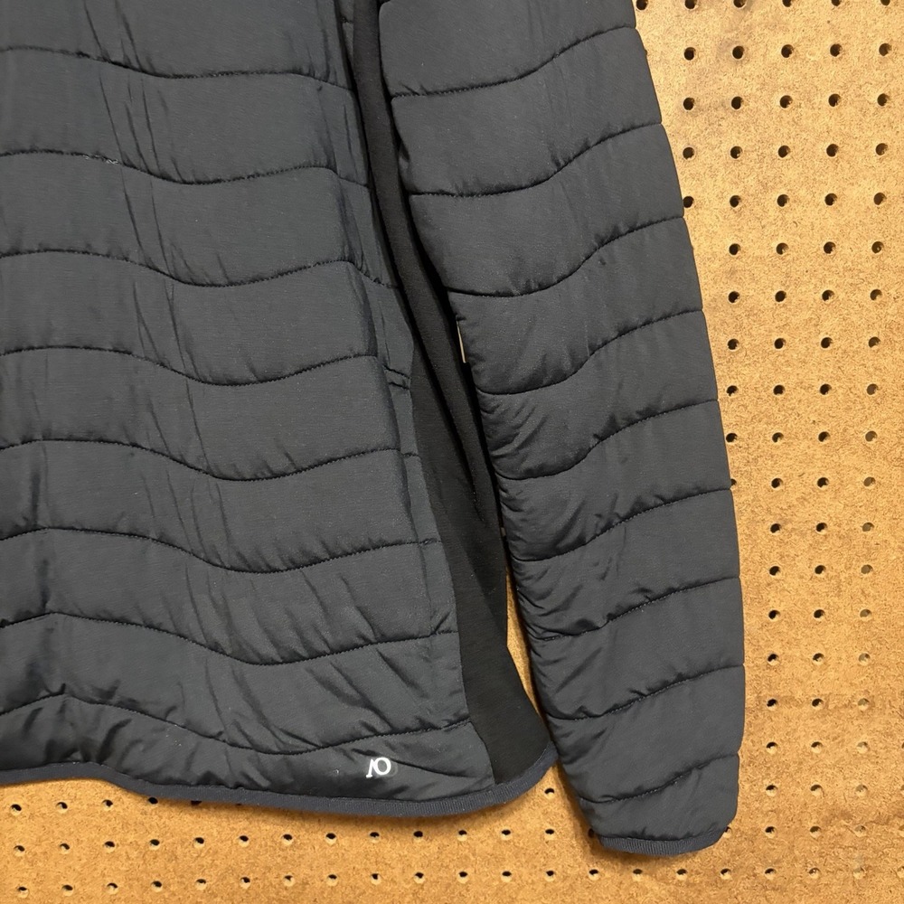 Anderson Ord Corlys Pullover Medium Quarter Zip Jacket Golf Black Quilted Men's - Picture 6 of 7